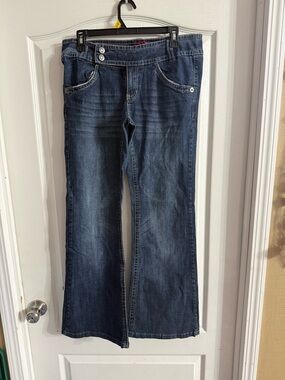 Unionbay Dark Wash Y2K Jeans Juniors Sz 11 Stretch. MH-301